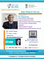 Design Thinking for Start-ups 2021 Webinar Poster